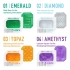 Embossed and compact unisex stimulator Tenga Uni Emerald [4]