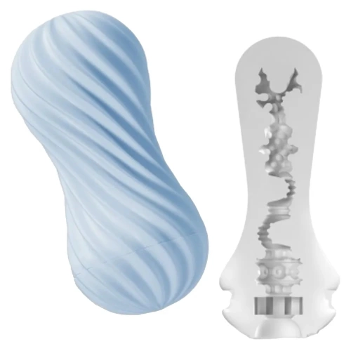Masturbator with flexible case Tenga Flex Bubbly Blue Masturbator with flexible case Tenga Flex Bubbly Blue