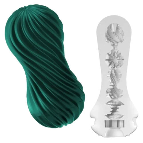 Masturbator with flexible case Tenga Flex Fizzy Green Masturbator with flexible case Tenga Flex Fizzy Green
