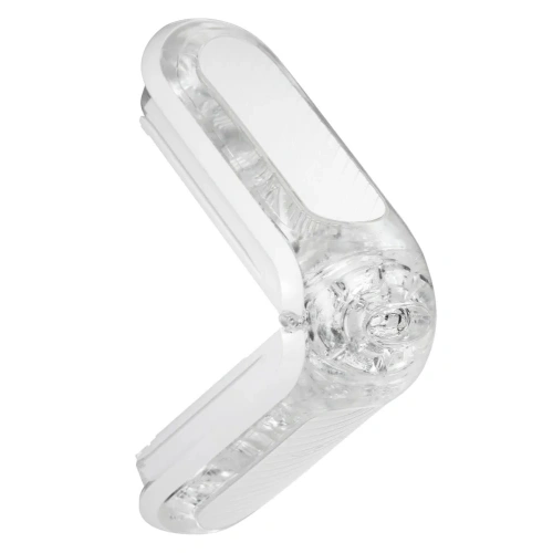 Luxury flip zero gravity silicone masturbator white [2]