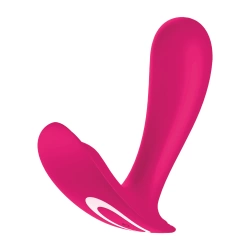 Satisfyer Top Secret Clitoris Stimulator Rechargeable Wearable Vibrator with App Pink