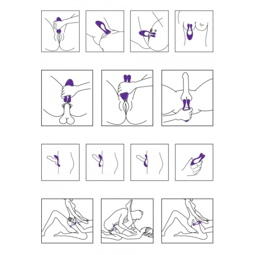 Icon Purple Rechargeable Silicone Couples Stimulator [2]