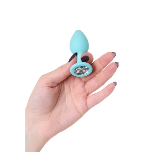 ​​Small anal expander-jewel made of silicone with Brilliant crystal [4]