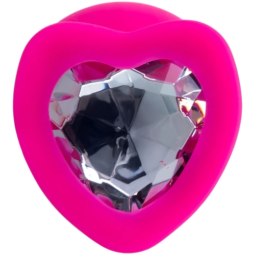 Diamond Heart Silicone Anal Expander Pink L [3]