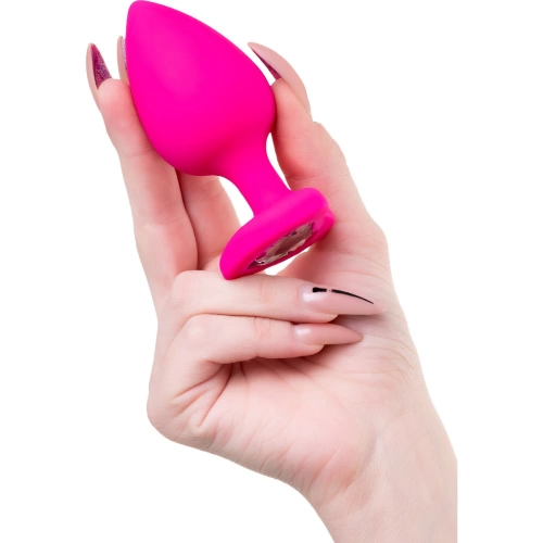 Diamond Heart Silicone Anal Expander Pink L [4]