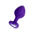 Silicone Anal Dilator with Crystal Heart Diamond Heart Purple S [1]
