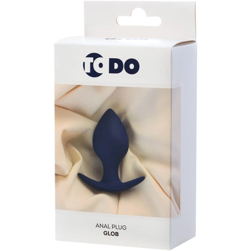 Silicone Butt Plug with moving ball Glob purple M [5]