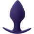 Silicone Butt Plug with moving ball Glob purple M