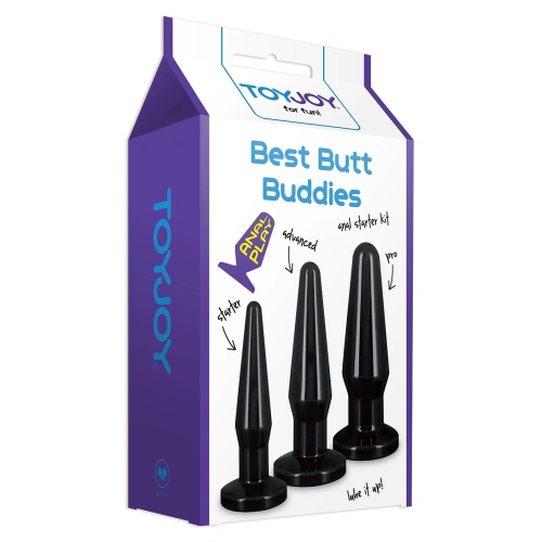Best Butt Buddies Butt Plug set 3 pcs. black [5]