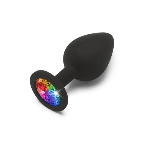 Rainbow Booty Jewel M Crystal Silicone Anal Expander