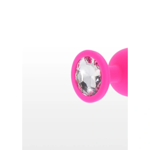 Dilyana- Silicone anal dilator with crystal Diamond Booty Jewel L pink [2]