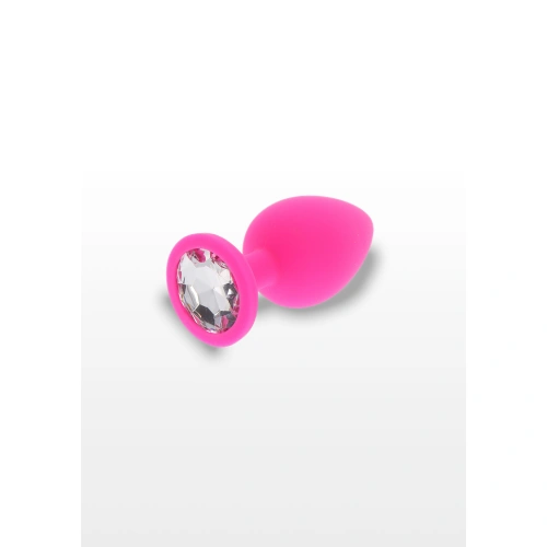 Dilyana- Silicone anal dilator with crystal Diamond Booty Jewel M pink [1]
