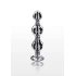 Metal Anal Toy with Clear Crystal Diamond Star Beads L [1]