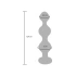 Metal Anal Toy with Clear Crystal Diamond Star Beads L [3]