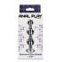 Metal Anal Toy with Clear Crystal Diamond Star Beads L [4]