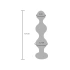 Metal Anal Toy with Clear Crystal Diamond Star Beads M [3]