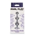 Metal Anal Toy with Clear Crystal Diamond Star Beads M [4]