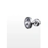 Metal anal toy with clear crystal Diamond Star Beads S [2]