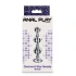 Metal anal toy with clear crystal Diamond Star Beads S [4]