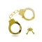 Gold Fun Cuffs solid metal handcuffs