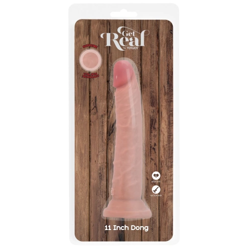 Nina - a large two -layer dildo of cyber leather Get Real 11 