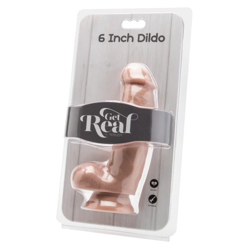 Get Real 6'' Vacuum Base Realistic Dildo with Testicles [7]