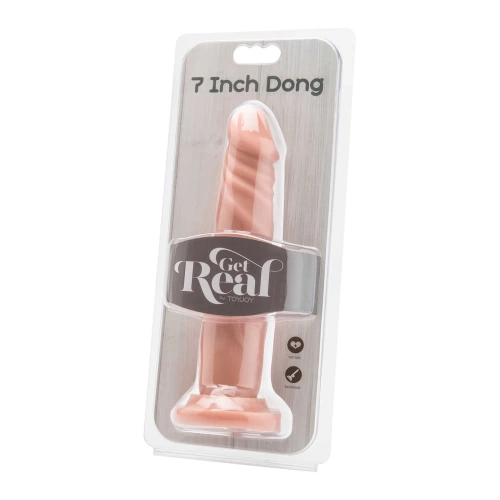 Get Real flexible realistic vacuum base dildo [6]