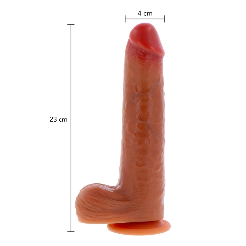 Get Real Foreskin Dong 23 cm Realistic Silicone Dildo [3]