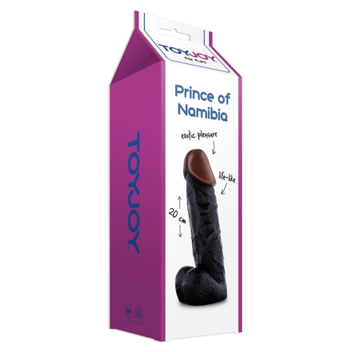 Natural shape dildo Prince of Namibia 20cm black [4]