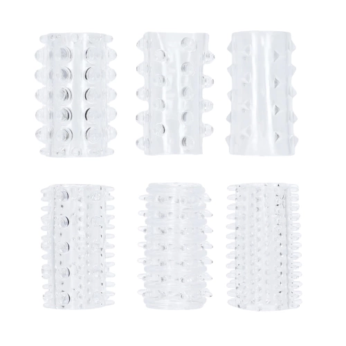 Set of penis thickeners Power 6 pcs. transparent