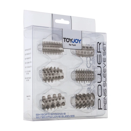 Set of penis thickeners Power 6 pcs. half black colour [5]