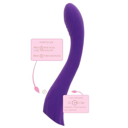 Come here ToyJoy Dahlia Rechargeable G-spot Vibrator with Motion [6]