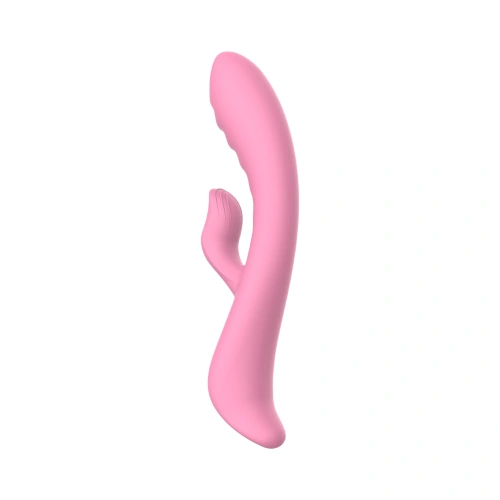 Nina - The Belle Pink Rechargeable Silicone Rabbit Vibrator with Back and forth Motions [3]
