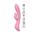 Nina - The Belle Pink Rechargeable Silicone Rabbit Vibrator with Back and forth Motions [4]