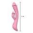 Nina - The Belle Pink Rechargeable Silicone Rabbit Vibrator with Back and forth Motions [5]