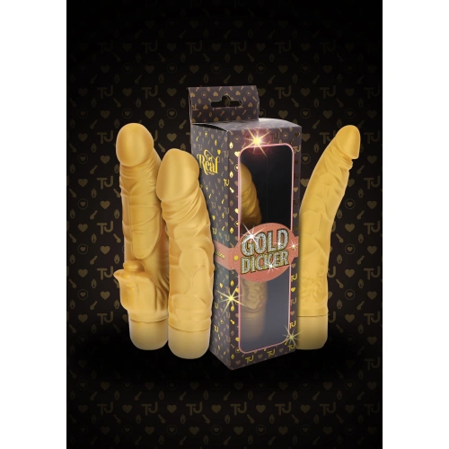 Gold Dicker Realistic Silicone Vibrator [6]