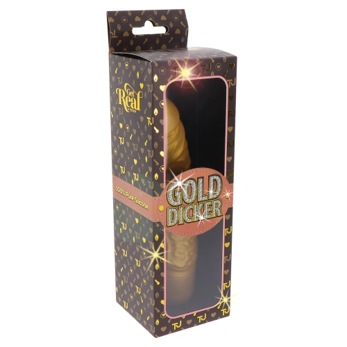 Gold Dicker Realistic Silicone Vibrator [7]