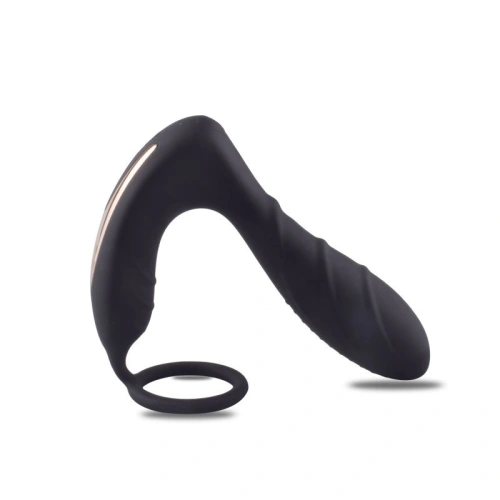 Rechargeable Vibrating Prostate Stimulator with Penis Ring and Wireless Remote T4L [2]