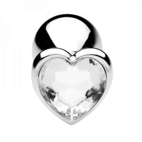 Metal anal dilator in silver with crystal T4L L [3]