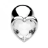 Metal anal dilator in silver with crystal heart T4L M [2]