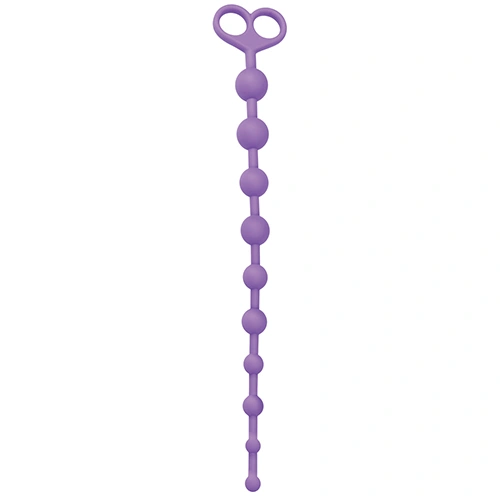 Anal rosary beads made of medical silicone Juggling Purple [1]