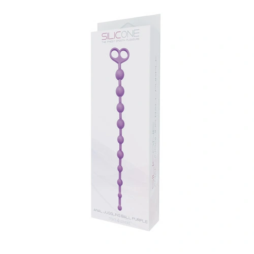 Anal rosary beads made of medical silicone Juggling Purple [2]
