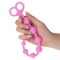 Anal rosary made of medical silicone Juggling pink
