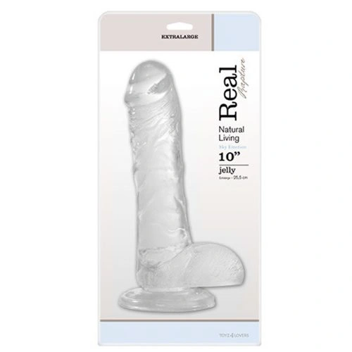 Big realistic dildo Real Rapture 25.5 cm [4]