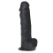 Large flexible dildo made of 100% silicone Big Arm black