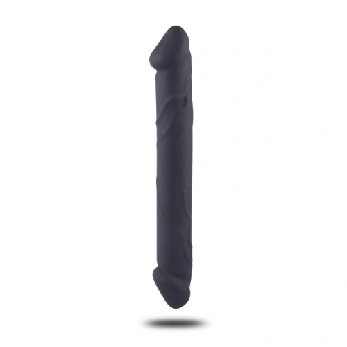 Realistic Double Ended Silicone Dildo T4L Black [1]
