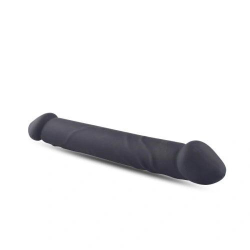 Realistic Double Ended Silicone Dildo T4L Black [3]