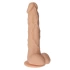 Long Stocky Flesh flexible silicone vacuum base dildo [2]