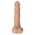 Long Stocky Flesh flexible silicone vacuum base dildo [3]