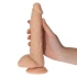 Long Stocky Flesh flexible silicone vacuum base dildo [4]